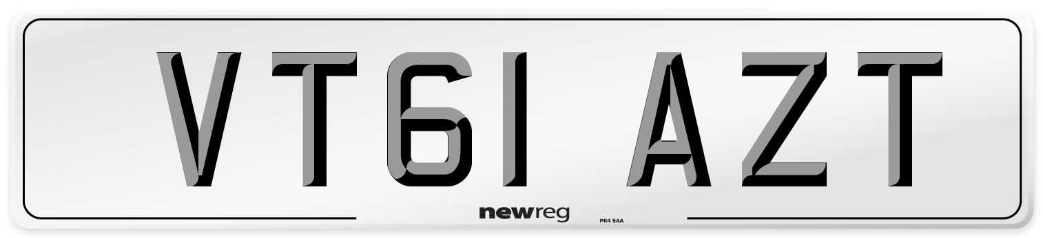 VT61 AZT Number Plate from New Reg